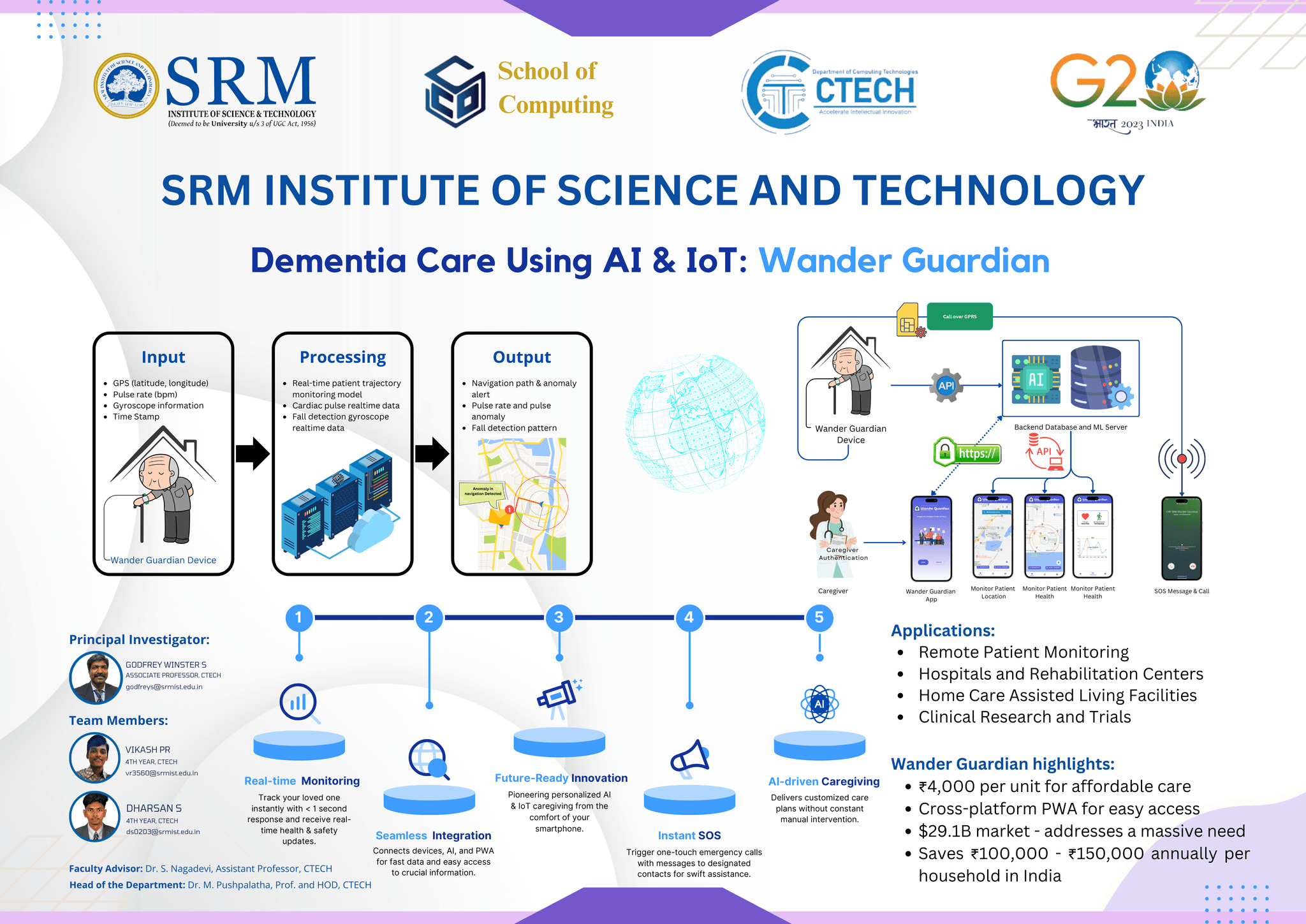 Wander Guardian - An AI and IoT System for Dementia Patients